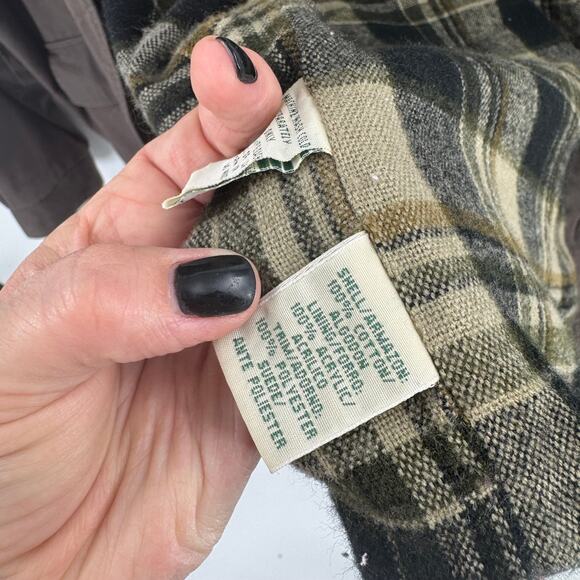 St. John’s Bay Authentic Field Jacket Brown Plaid Lined Coat Size XXL - Picture 7 of 12